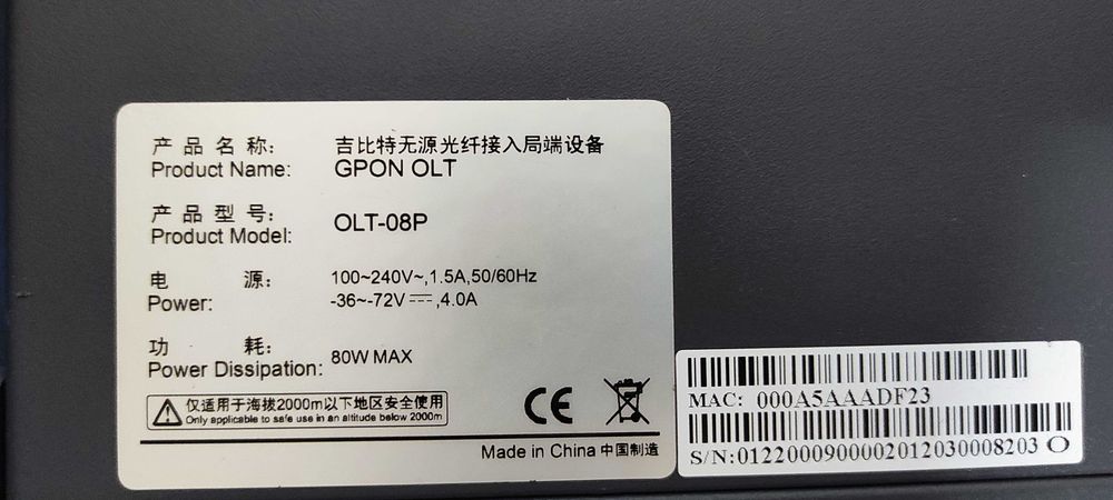GPON OLT 08-Port