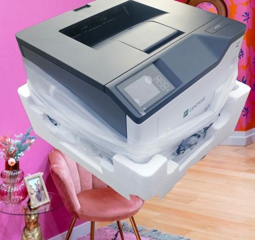 Imprimanta Lexmark ms531 last toner alb negru  pret mic pe pagina printata