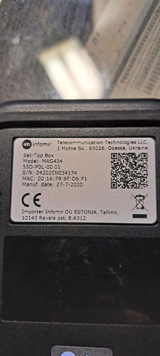 TV Box MAG424 4K UHD USB 2.0 / USB 3.0 1GB RAM și 8GB Stocare cu Linux