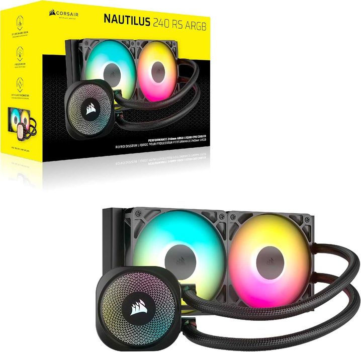 Corsair Nautilus 240 RS ARGB AIO, pachet complet, fără ornament
