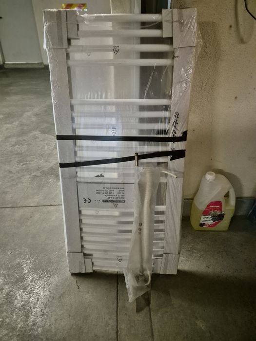 Електрическа лира за баня с нагревател 400 вата, 96/45, бяла