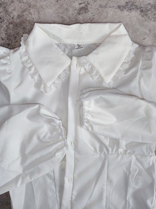 Cămașă albă noua  fetiță 15 ani, școală