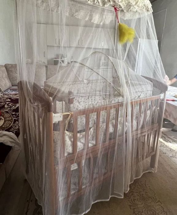 детский манеж с люлькой