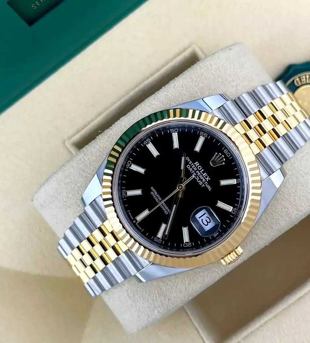 Часовик мъжки Rolex Datejust two tone black