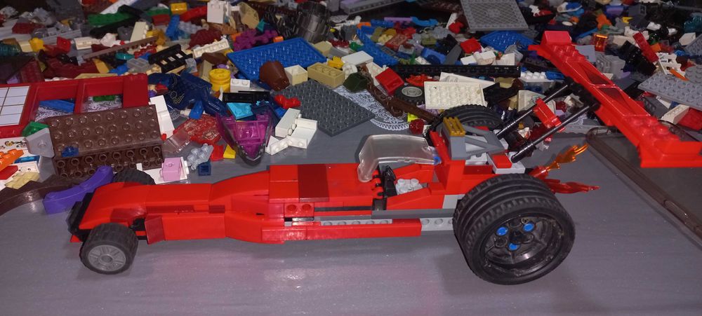 Лего драгстер из оригиналных деталей (кастом)