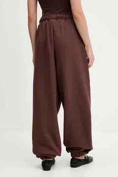 adidas Дамски кафяви панталони от спортен екип ESS LIN PANT