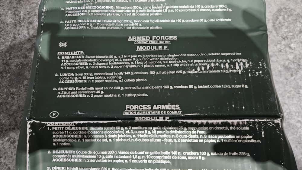 Rații militare Italia