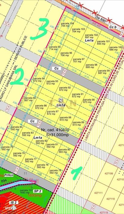 Parcele De Teren cu Asfalt și Utilități Comision Zero