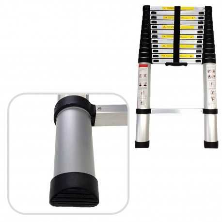 Лестница телескопическая 9 ступеней, 2,6м, STR-1026 FitGood