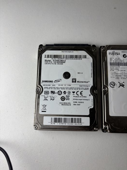 Hard Disk Samsung 500GB si Fujitsu 80GB