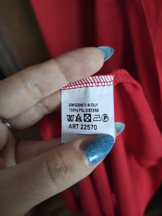 Дълга червена официална рокля/бална рокля