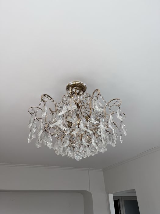 Люстра хрустальная бу
