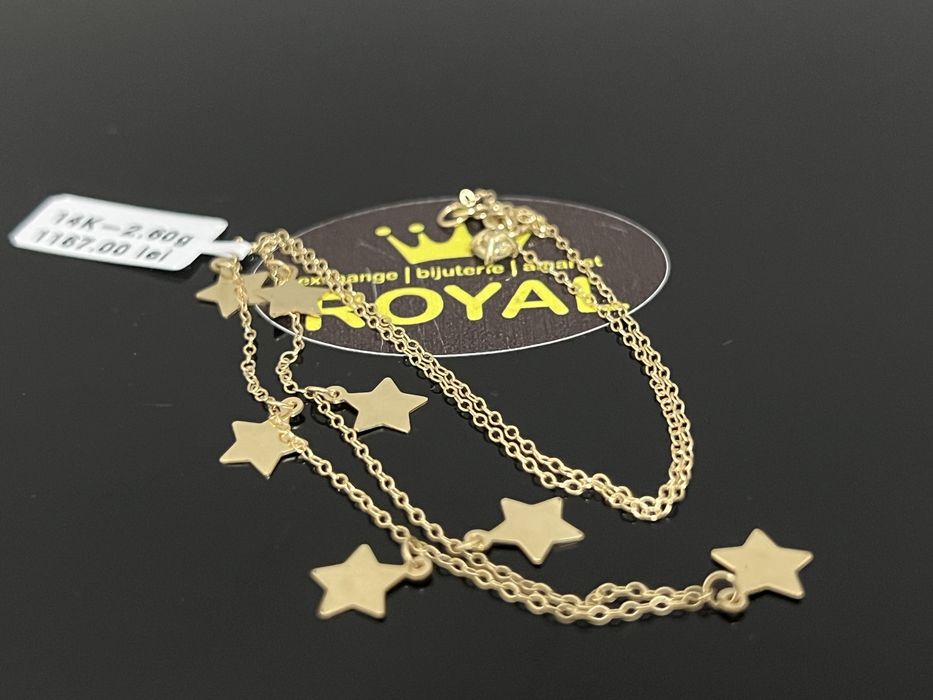 Bijuteria Royal CB : Lănțișor damă aur 14k 2,60gr