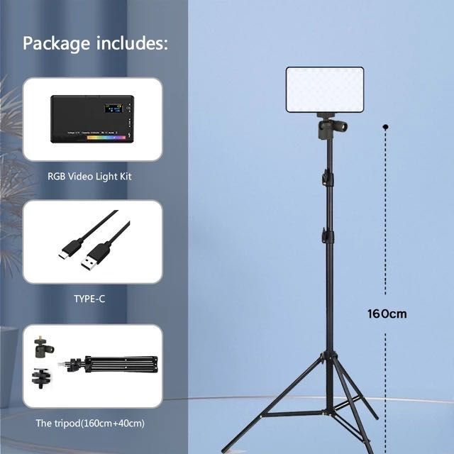 RGB. За камера. Осветление. Диодно. Видео. Фотография. Стойка. Ronin