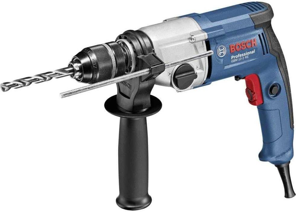 Bormasina Bosch GBM 13-2 RE - Masina de gaurit fara percutie, 750 W, mandrina rapida, 13 mm
