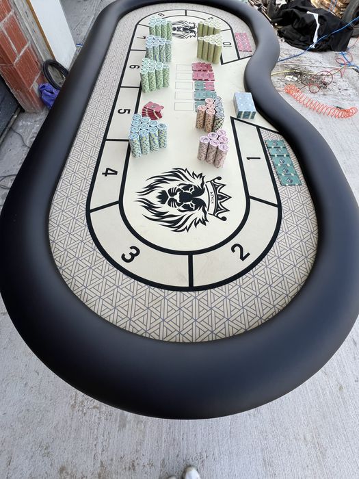 Masa poker intrare dealer profesionala CustomTables.eu Jetoane Poker