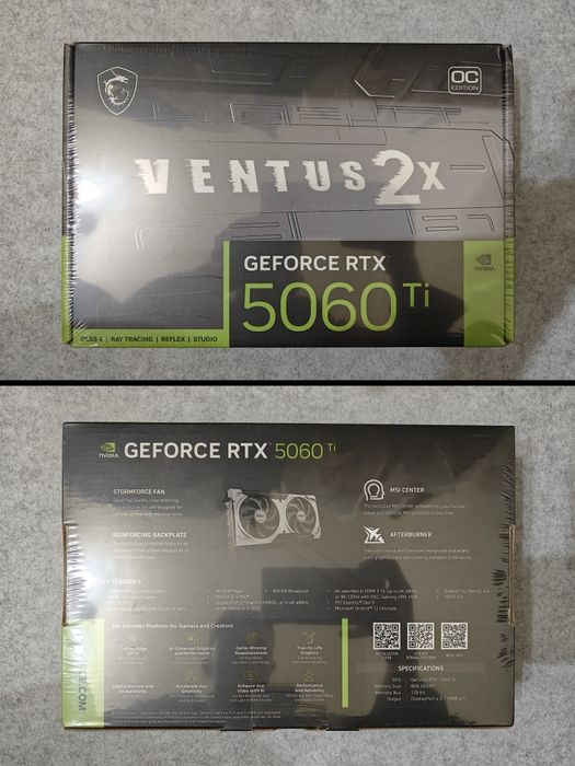 Видеокарта RTX 5060 / 5060 Ti 8GB — MSI, Gigabyte, PNY — Новые