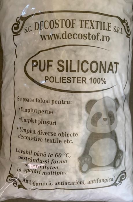 Puf siliconat antialergic tip biluțe umplutura perne melana