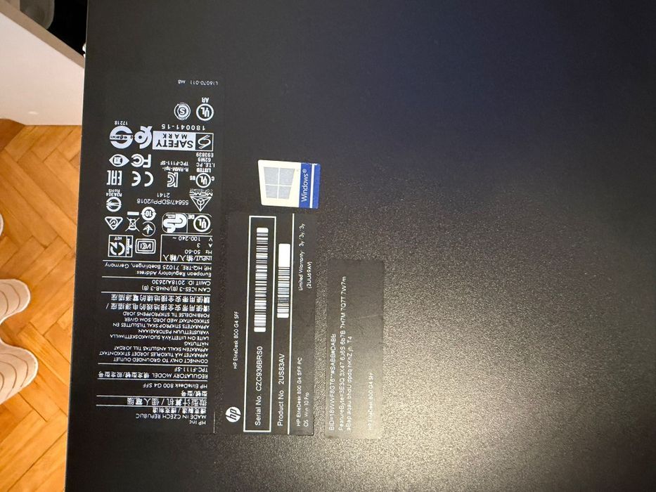 HP EliteDesk 800 G4 SF  i5-8500T , 20GB RAM ,fara HDD