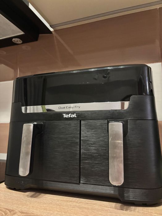 Friteuză dublă cu aer cald Tefal Dual Easy Fry XXL 11L, 2700W