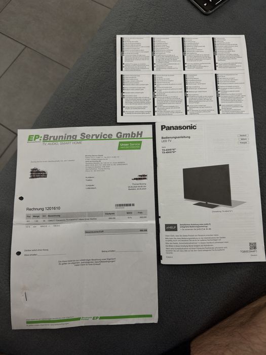 Panasonic TV 43 inc