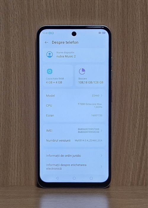 ZTE Nubia Music 2 128 GB ca nou