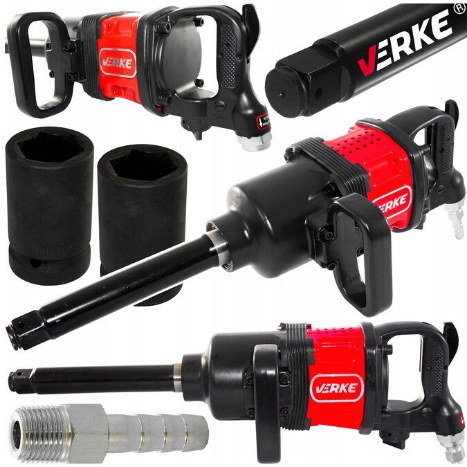 Pistol impact pneumatic 4800 Nm, tubulare 32 si 33 pentru camion Verke