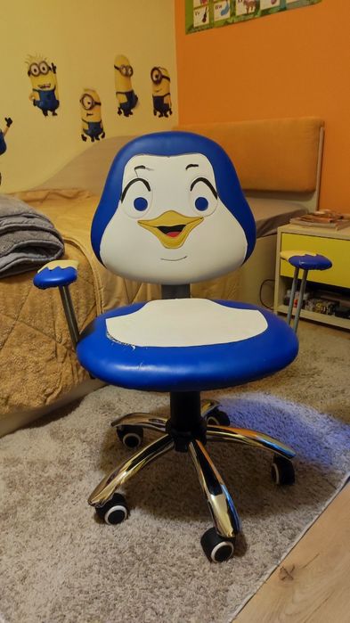 Детски стол за компютър (с подлакътници)