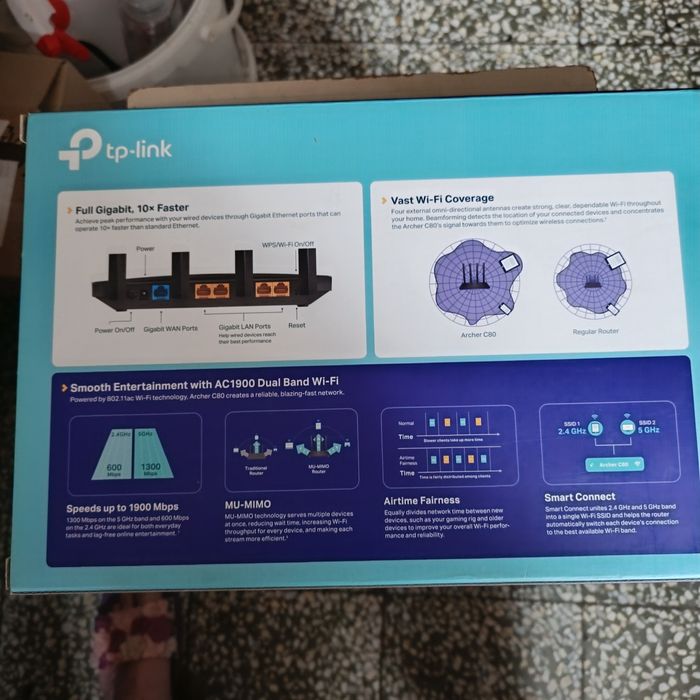 AC1900 WI-FI ROUTER Dual band MU-MMO nou
