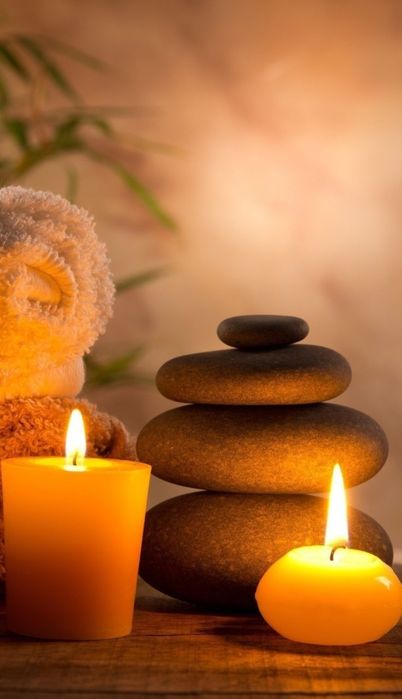 Массаж, вакуумные банки, Стоун терапия (горячие камни)