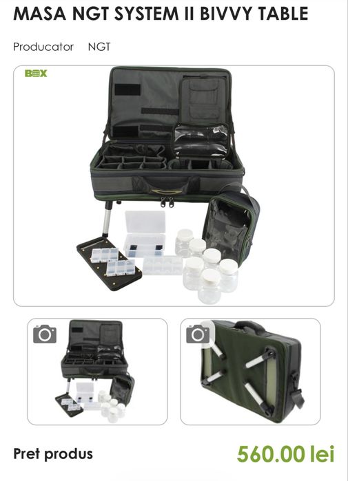 Vand geanta ngt , crap , feeder , valigeta , trusa , pescuit