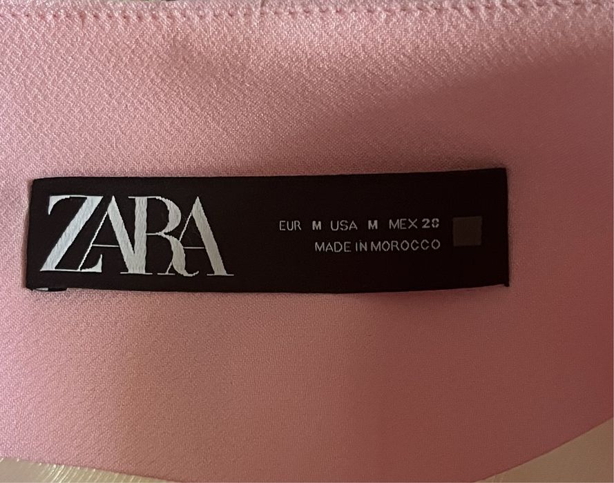 Укороченный пиджак Zara розовый