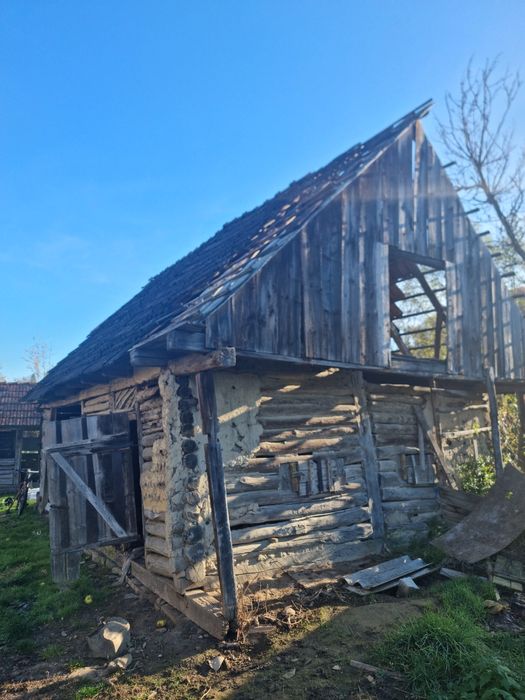 Lemn vechi sura veche lemn stejar cioplit in barda .