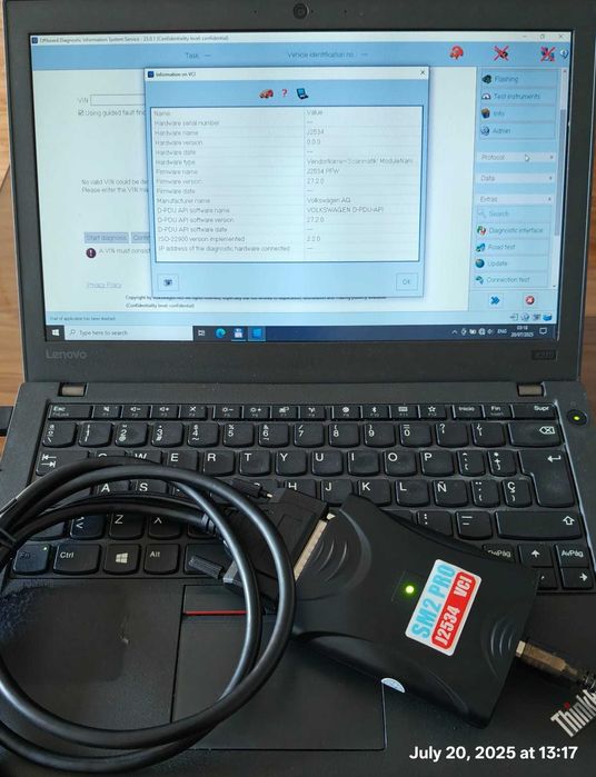 Program windows Odis Xentry Clip si interfata diagnoza SM2 Scanmatik