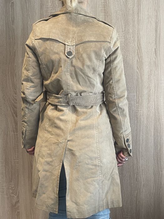 Geaca/Pardesiu din piele intoarsa naturala