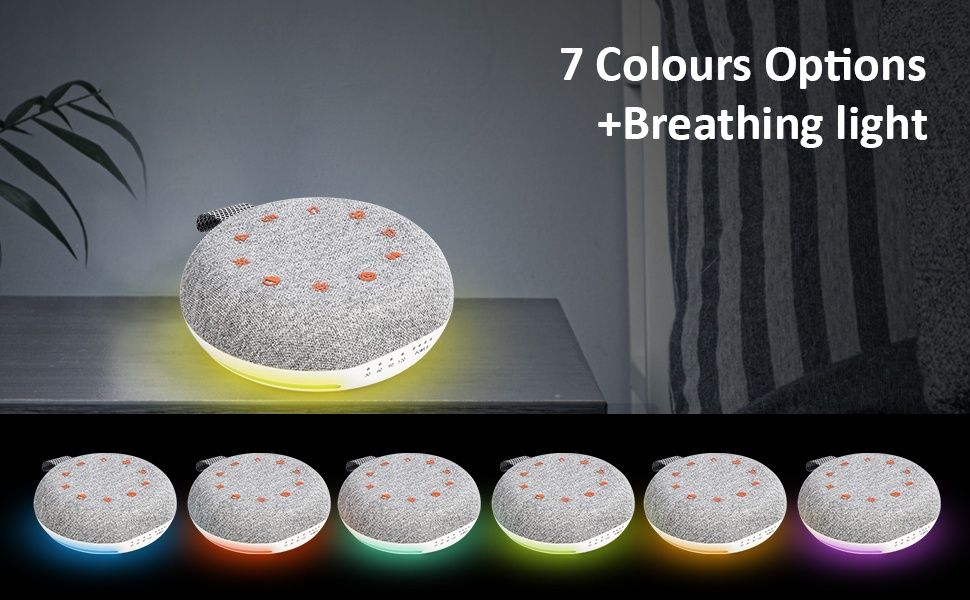 Преносима машина за бял шум за бебета 40 успокояващи звука за сън