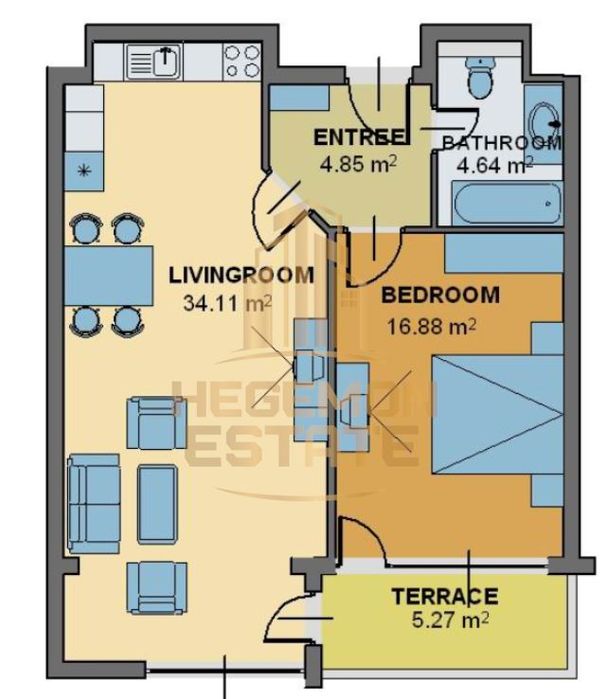 2-стаен в Варна, област-к.к.Златни пясъци площ 90 цена 94250
