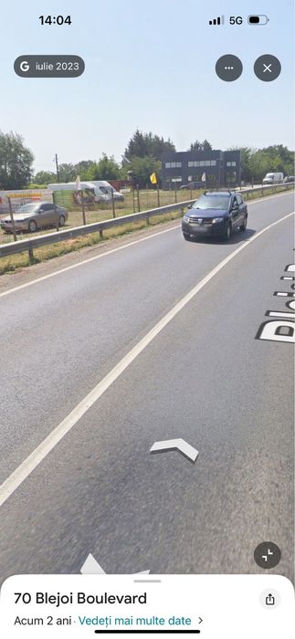 Inchiriez 750 mp de teren in Blejoi deschidere la principa 35 ml