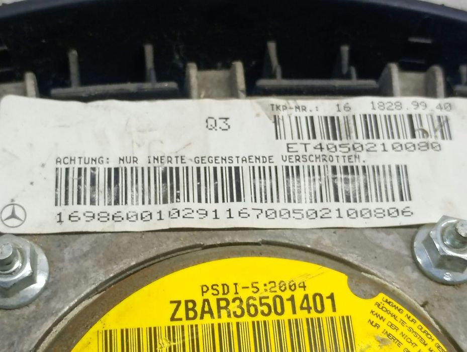 Airbag sofer 1698600102 Mercedes Benz A-Class W169 (2004 - 2008)