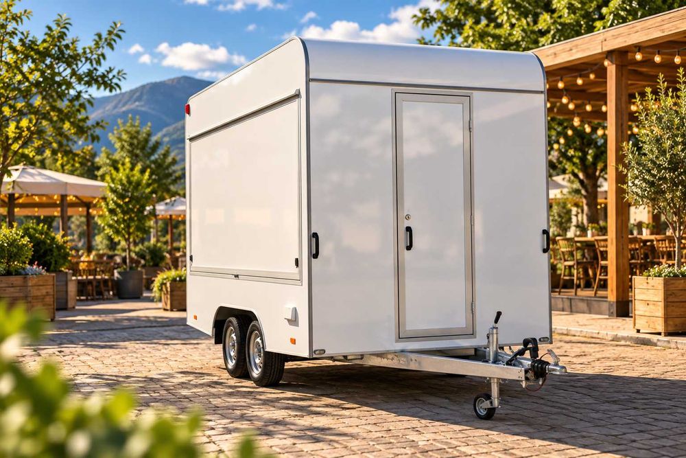 Rulota comerciala STANDARD noua, food truck, omologata RAR