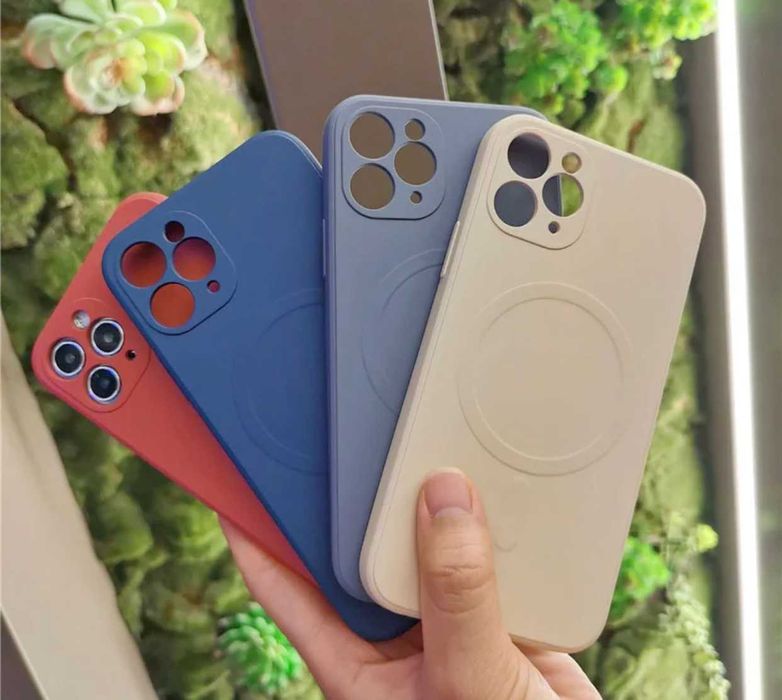 Husa cu microfibra MagSafe pt. iPhone 13 , 13 Pro, 13 Mini, 13 Pro Max