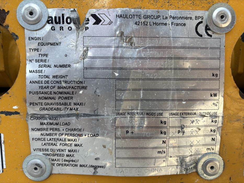Nacela electrica Haulotte Optimum 8- An 2015
