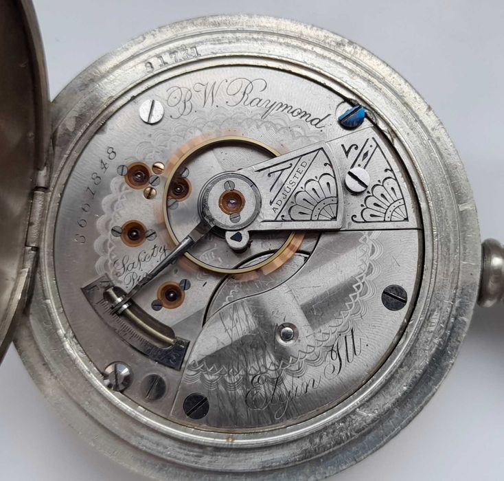 Ceas de buzunar Elgin pt.  caile ferate  15 rubine in inele de aur