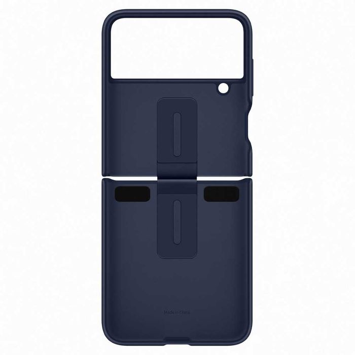 Samsung Galaxy Z Flip 4 Silicone Cover with Ring Navy, EF-PF721TNEGWW