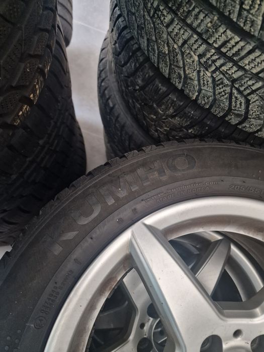 Jante aliaj Mercedes W204 R16 + anvelope iarnă