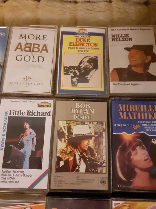 casete audio abba bob dylan mireille mathieu gheorghe zamfir