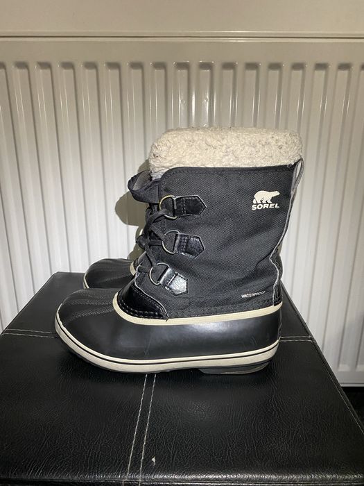 Ghete Sorel waterproof negre, mărimea 36, stare foarte bună