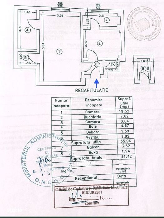 Floreasca - Ceaikovski | Studio 41 mp, mobilat, utilat, centrala si bo