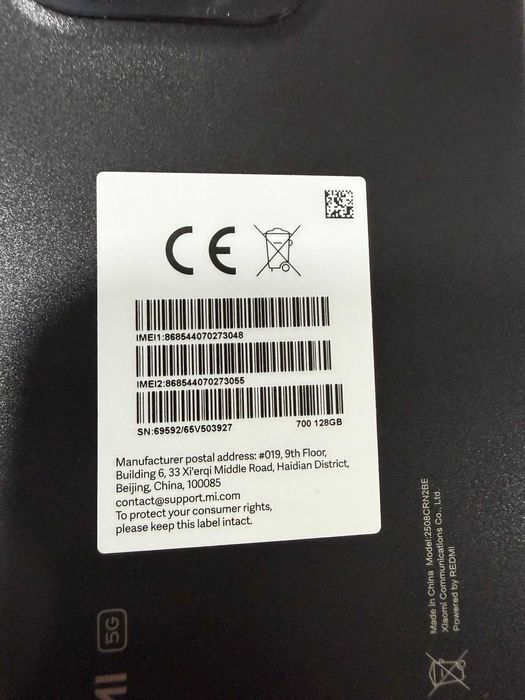 REDMI 15c Midnight Black