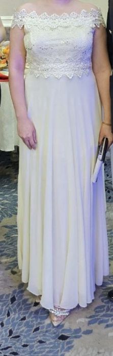 Белое платье вечернее